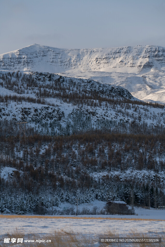 冬日雪山风景