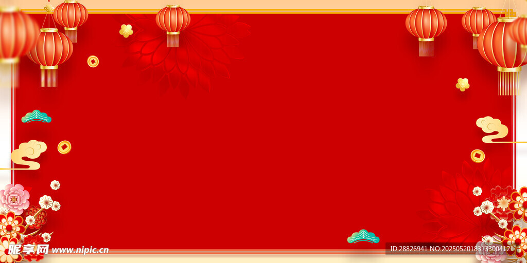 红色背景