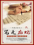 书法文化展板 笔走龙蛇