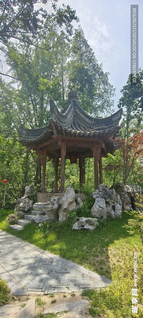中式园林凉亭景观