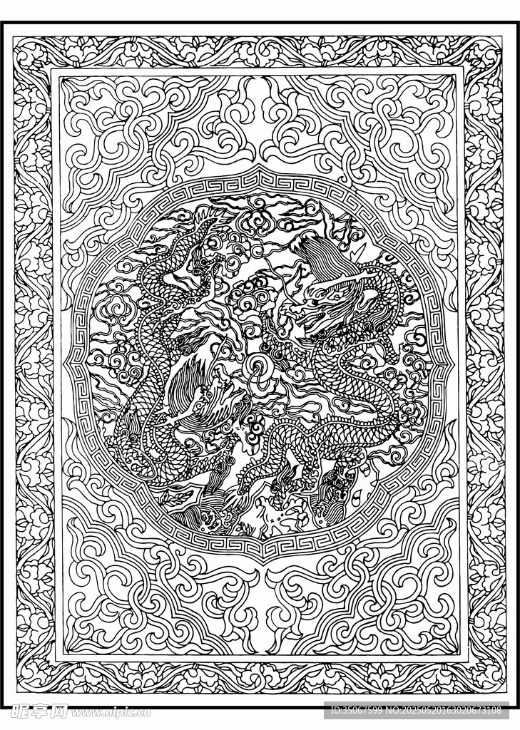 精美传统花纹图案设计
