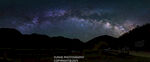 山间璀璨星空夜景