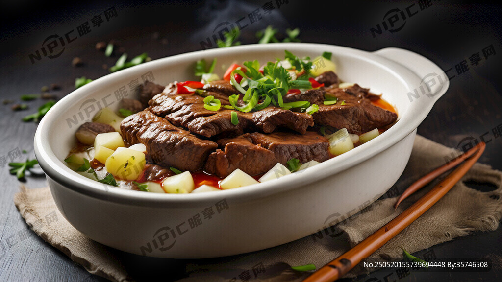 生成1张美食图片 。热气腾腾