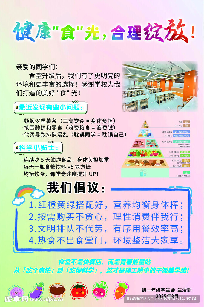 健康饮食宣传海报