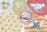 可爱卡通角色插画图案