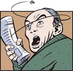 男子愤怒看长账单