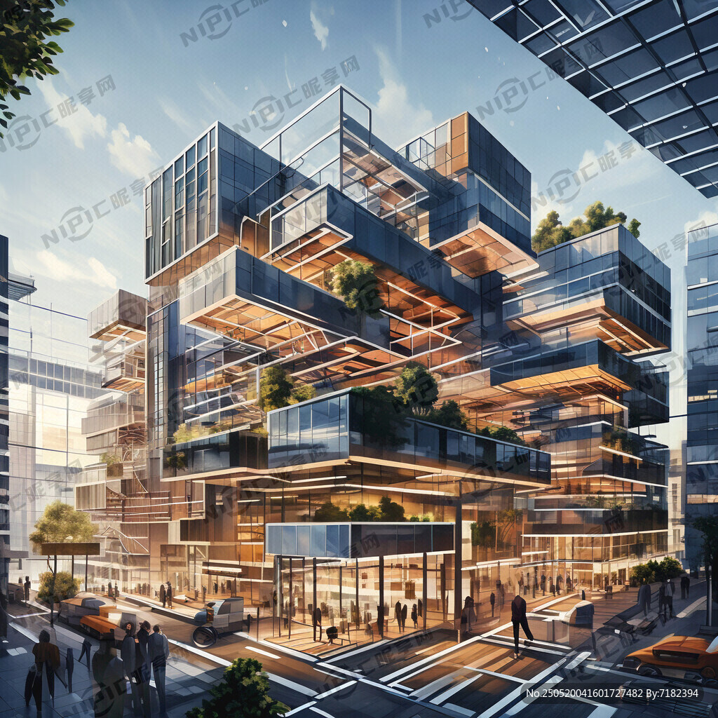 创意办公楼 流线感强