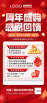 周年盛典感恩回馈海报