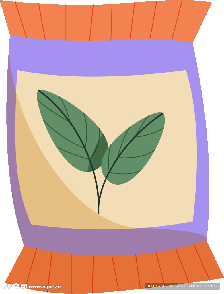 茶叶包装袋插画