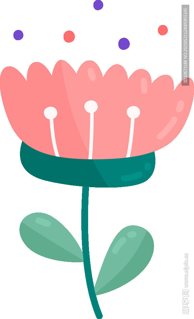 粉色花朵插画