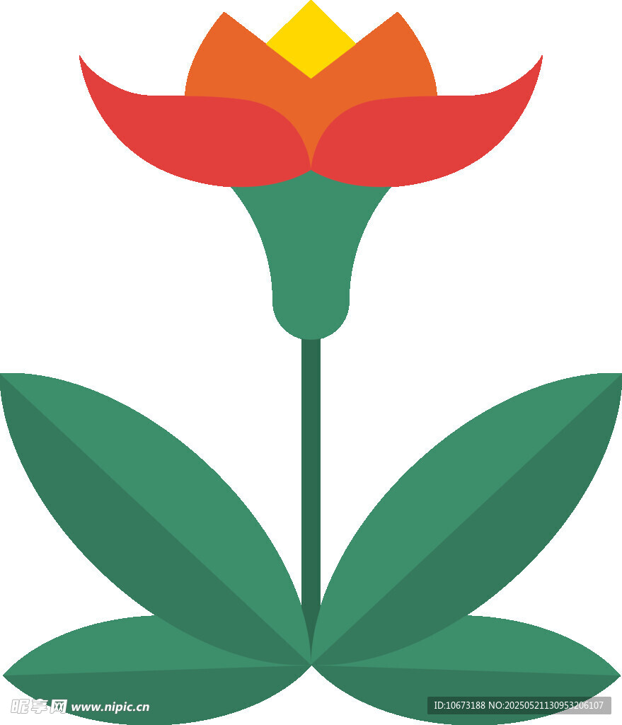 简约花朵插画