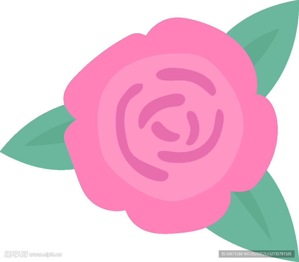 粉色花朵插画