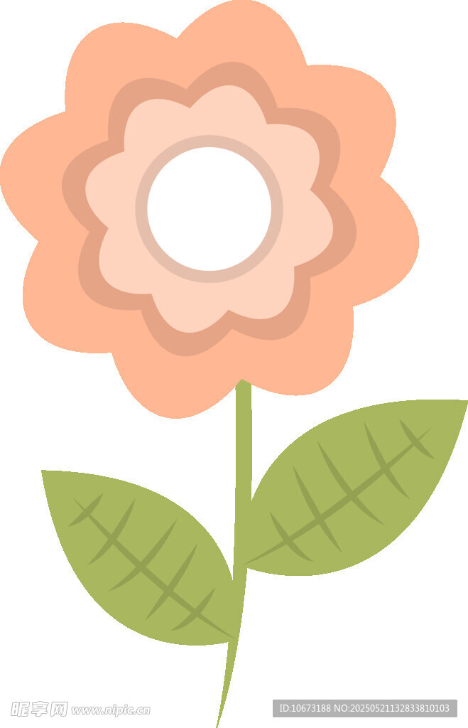 简约花朵插画
