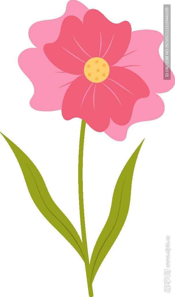 粉色花朵插画