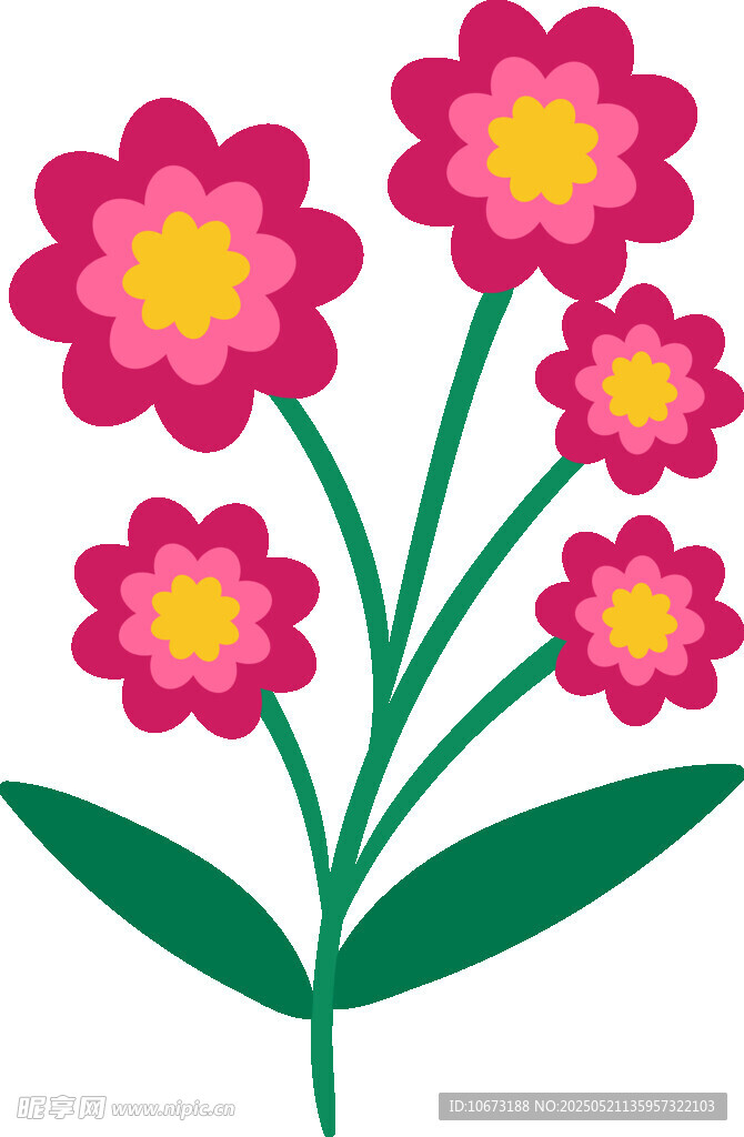 粉色花朵插画