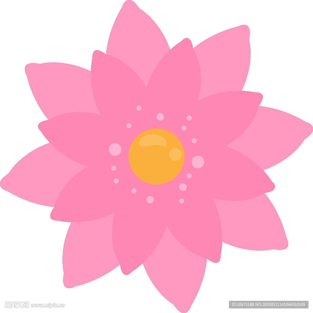 粉色莲花插画