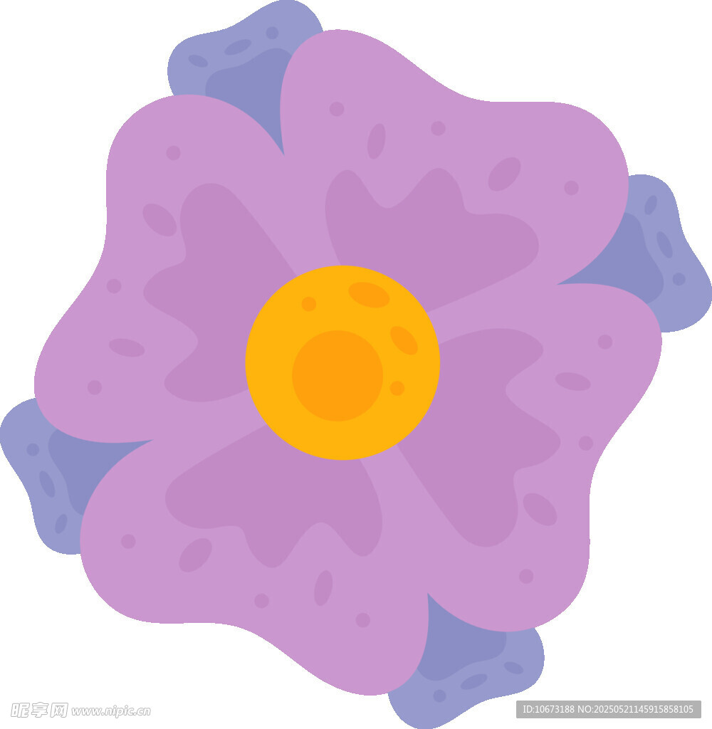 紫色花朵插画