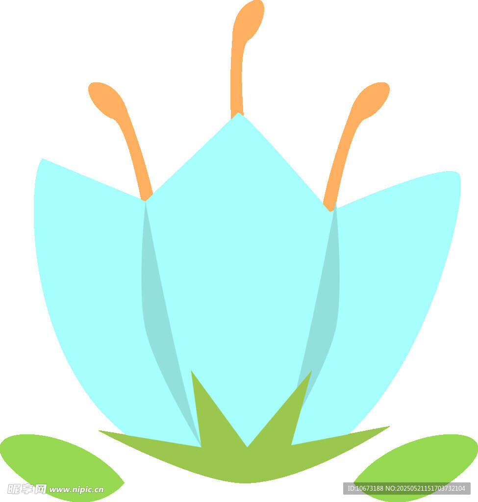 蓝色花朵图标