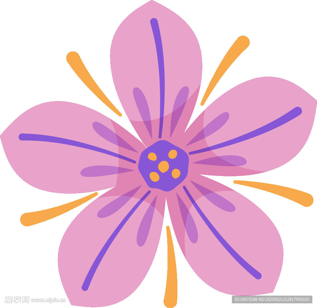 粉色花朵插画