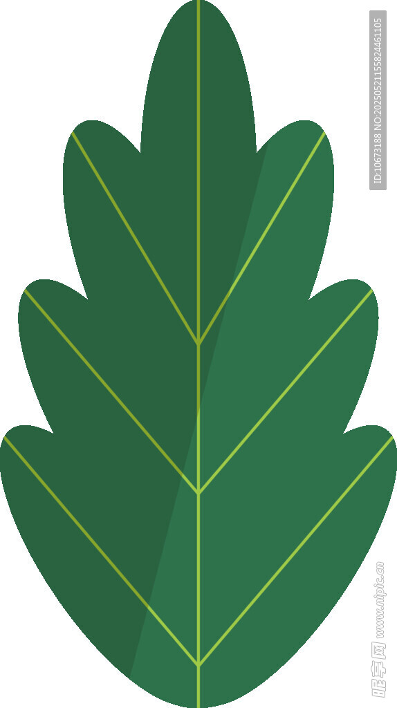 绿色叶片图标