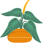盆栽绿植插画