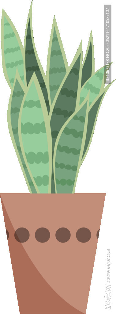 盆栽绿植插画