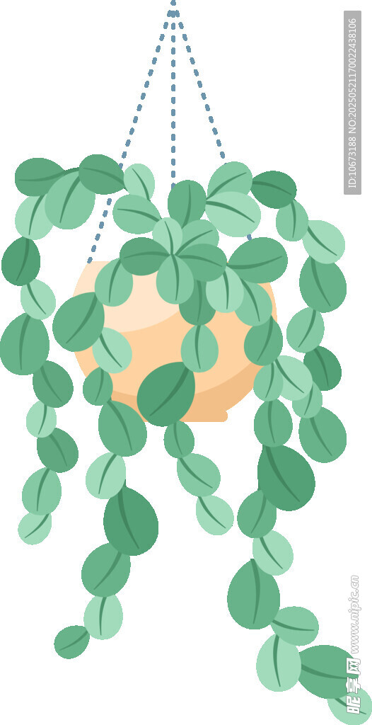 悬挂绿植盆栽装饰画