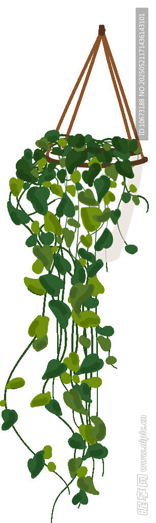 悬挂绿植藤蔓装饰摆件