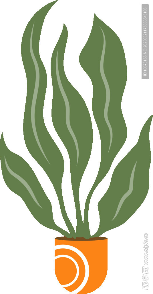 绿植盆栽图标设计元素