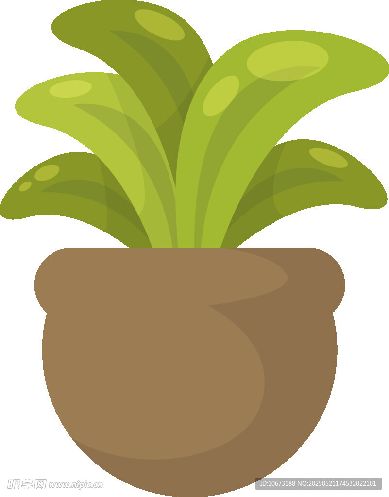 盆栽绿植插画