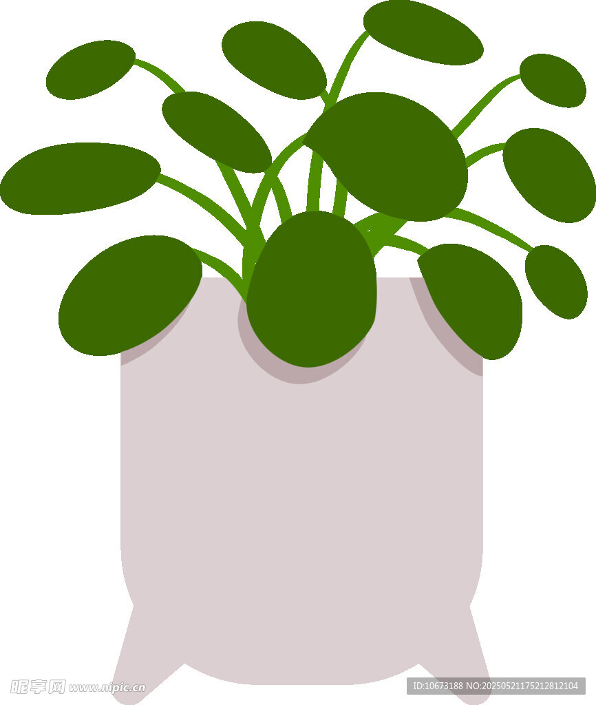 盆栽绿植插画