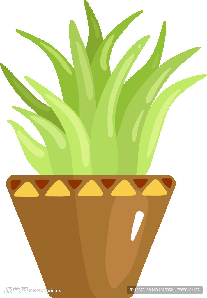 盆栽绿植插画