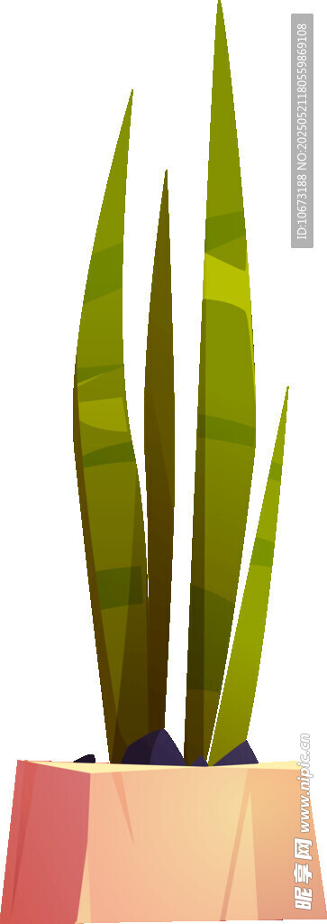 简约盆栽绿植清新小景