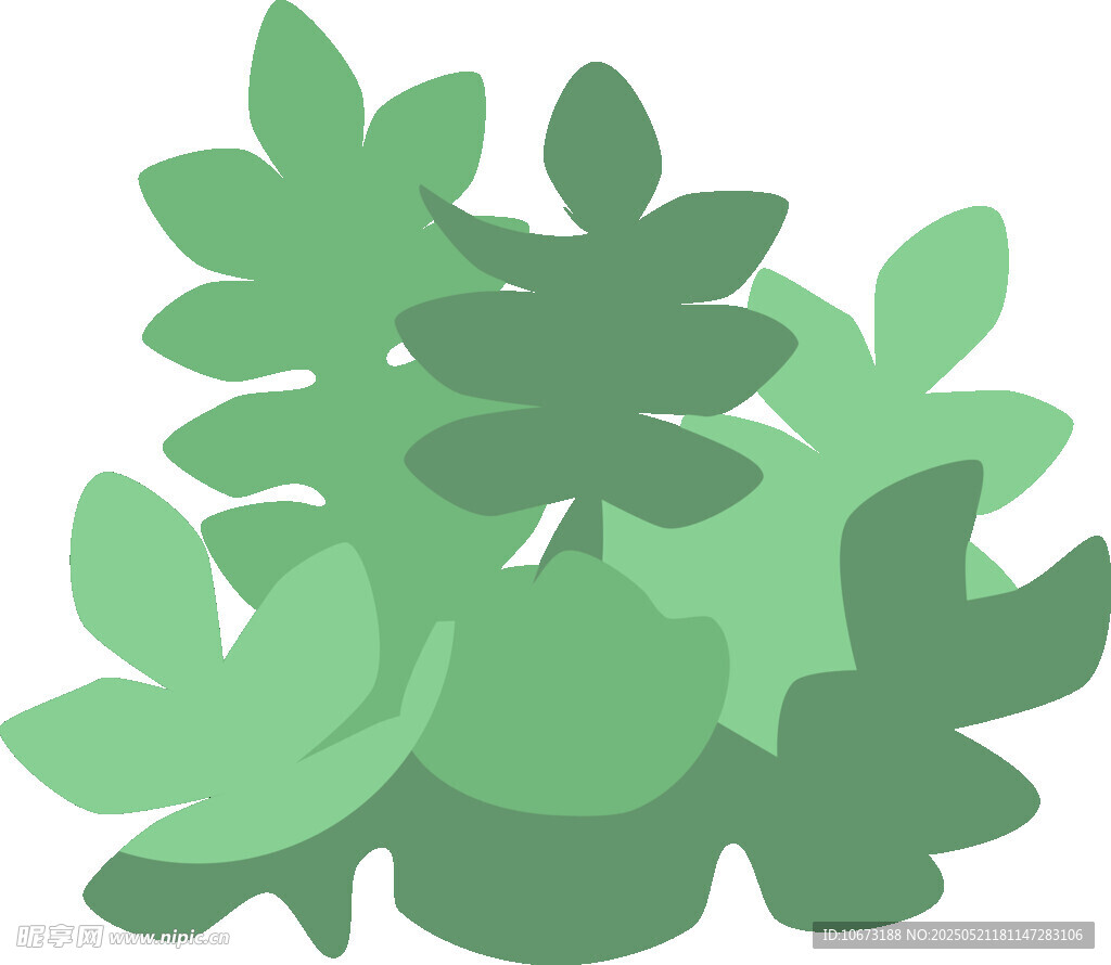 清新绿植插画
