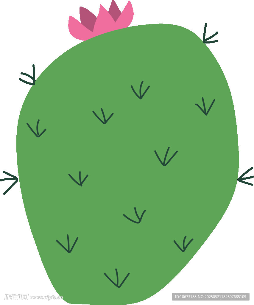 可爱卡通仙人掌插画