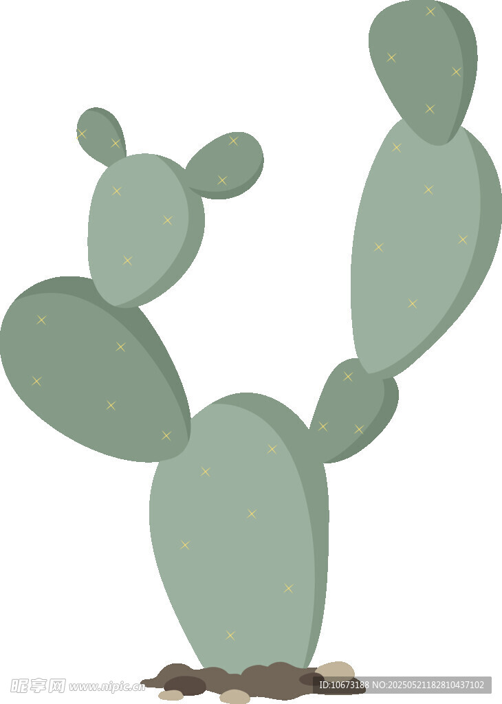 可爱卡通仙人掌插画