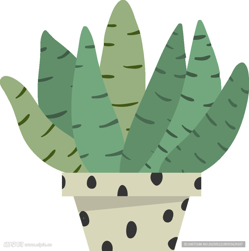 盆栽绿植插画