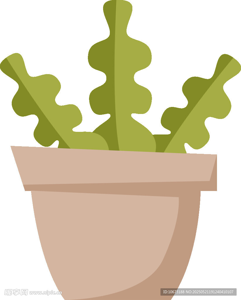 盆栽绿植插画