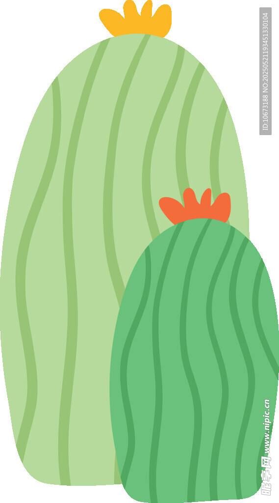 可爱卡通仙人掌插画