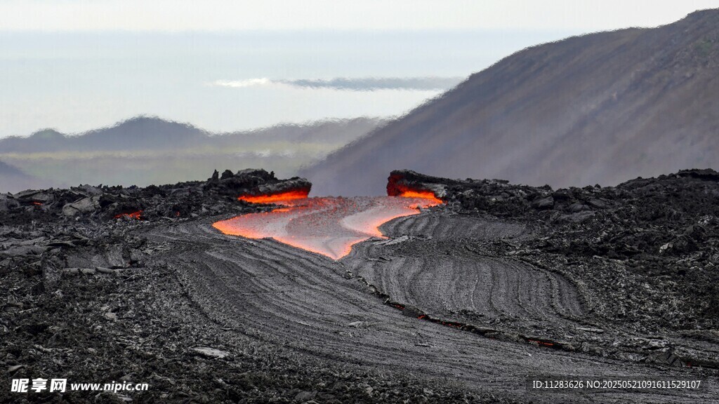 火山熔岩景观