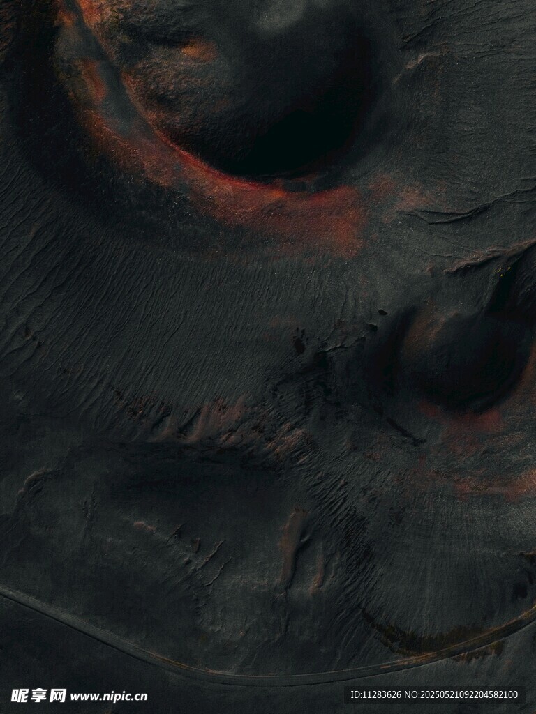 神秘黑暗地貌景观