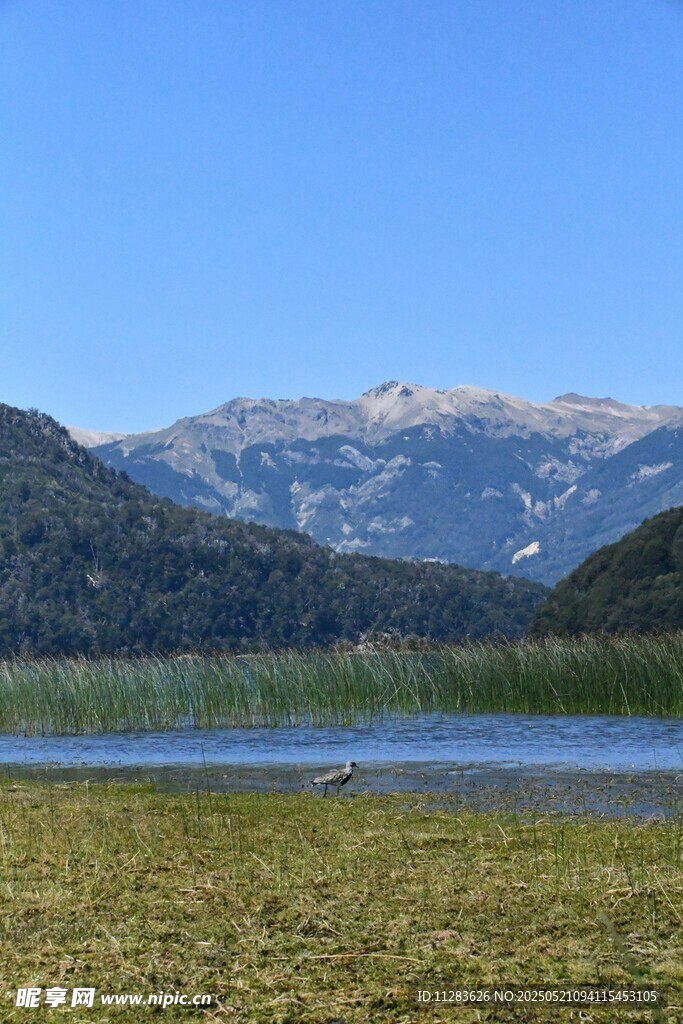 山间湖畔美景