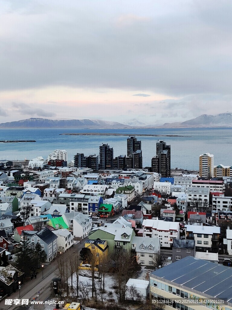 城市海景俯瞰图