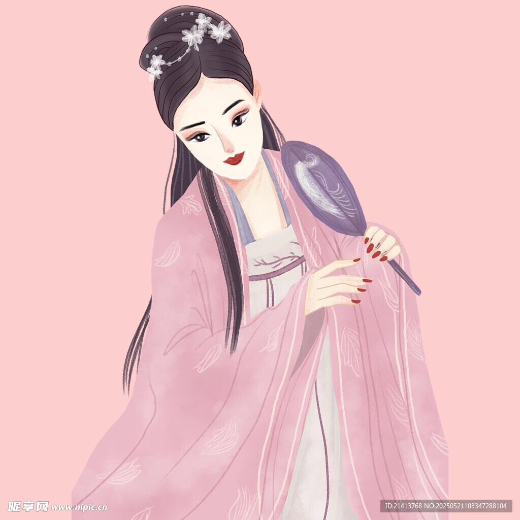 古风持扇女子