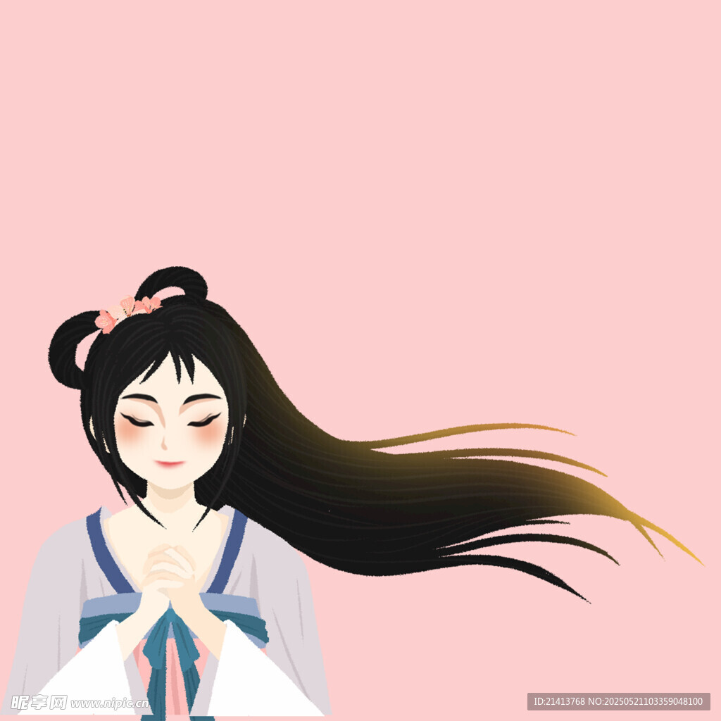 古风长发女子