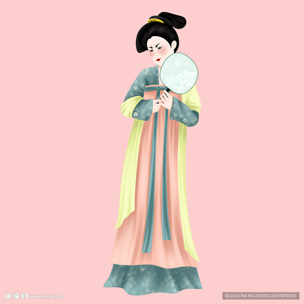 古风持扇仕女
