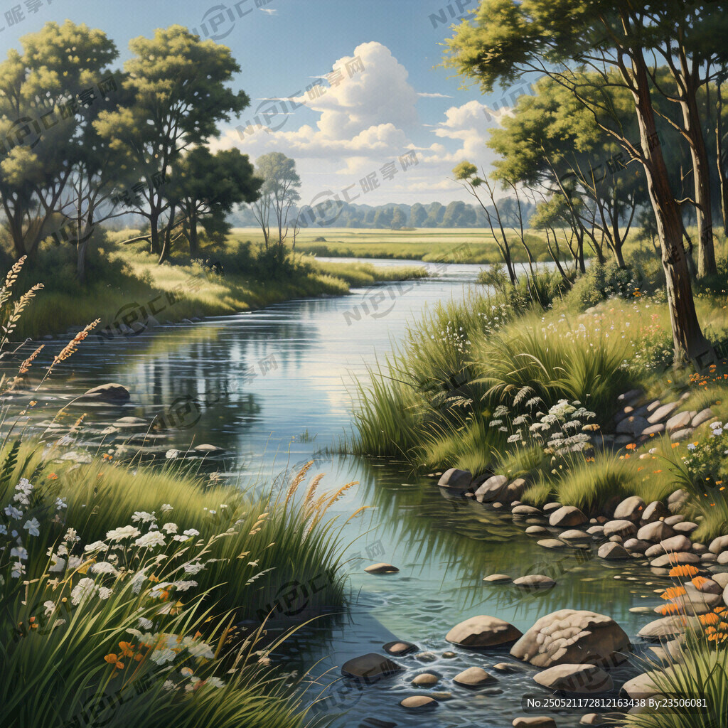 河边草地