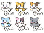 可爱猫咪动态插画集合