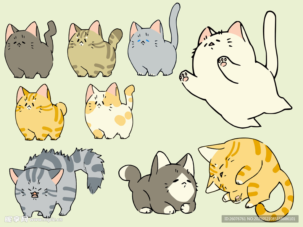 卡通可爱猫咪集合