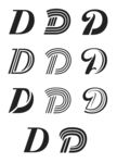 英文字母D设计